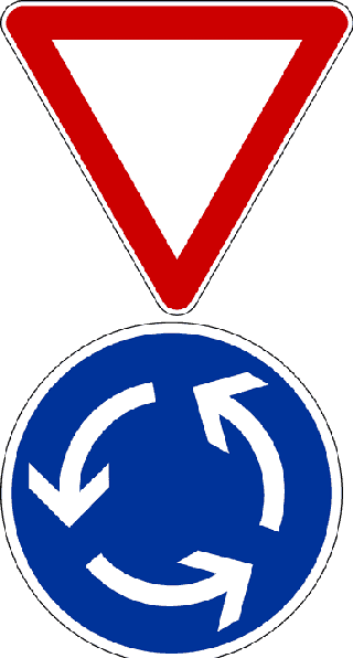 Wie Haben Sie Sich Bei Dieser Verkehrszeichen-Kombination Zu Verhalten?